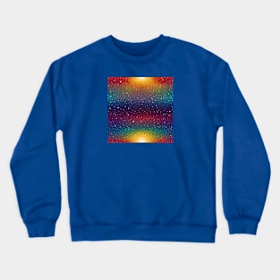 Starry and rainbow coloured pattern Crewneck Sweatshirt